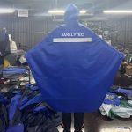 Áo mưa cánh dơi vải dù vân tổ ong in logo Áo mưa cánh dơi vải dù vân tổ ong in logo